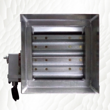 MOTORIZED FIRE AND SMOKE DAMPER - FRONT